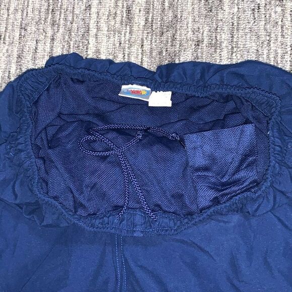 Sand N‎ Sun Mens Size Medium Swim Board Trunks Shorts Navy Blue Lined Pull On - Picture 3 of 4